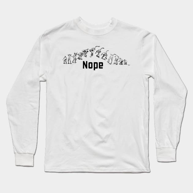 NOPE Long Sleeve T-Shirt by FWACATA